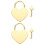 10Ensembles Mini Cadenas Dorés Forme Pour Voyage Décoration 3