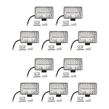 10Set Faretto da 4 Pollici 4X4 per Auto LED da Lavoro 108W 36LED Bar Spotlight 12V 24V Offroad per Camion Offroad ATV