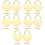10Ensembles Mini Cadenas Dorés Forme Pour Voyage Décoration 8