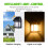 Waterproof Solar Tungsten Wall Light 1800mAh Motion Sensor Black 4