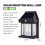 Waterproof Solar Tungsten Wall Light 1800mAh Motion Sensor Black 5