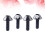 12Pièces Vis Aluminium Robuste Noir Décoratif 5