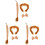 3Ensembles Ensemble Cosplay Lion Tissu Queue Oreilles 4