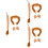 3Ensembles Ensemble Cosplay Lion Tissu Queue Oreilles 7