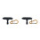 2Pcs Black Metal Drum Keys Set Compact Drum Tuning Tools with Keychain 11