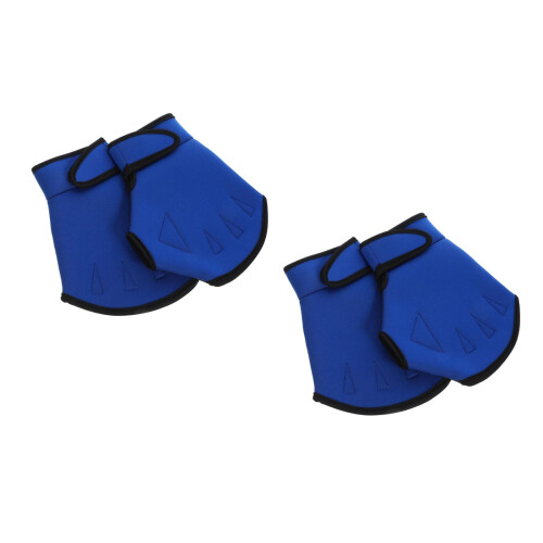 2Paires Natation Nylon Ajustables Protection Main Colorés 1