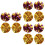 12Pièces Pompoms De Cheerleader En Pet Durable Multicolores Pour Danse 6