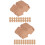 Cartes Présentoir Colliers Papier Durable Marron 6