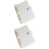 2Pièces A5 Transparent Métal PVC Pour Et 5