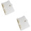 2Pièces A5 Transparent Métal PVC Pour Et 6