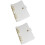 2Pièces A5 Transparent Métal PVC Pour Et 7