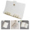 2Pièces A5 Transparent Métal PVC Pour Et 11