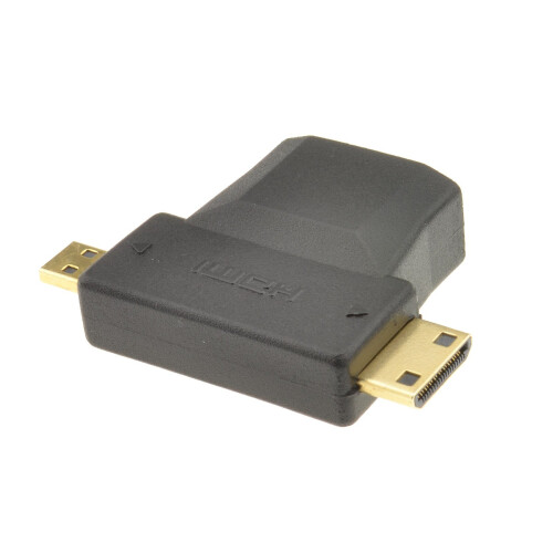 kenable HDMI Socket to HDMI Micro and HDMI MINI Plug Multi Use Adapter 1