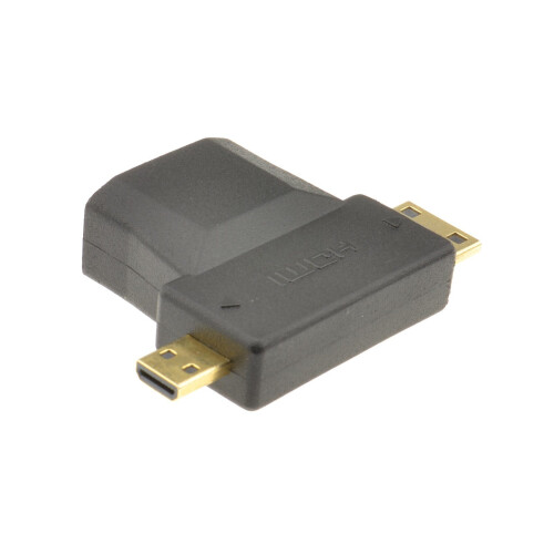 kenable HDMI Socket to HDMI Micro and HDMI MINI Plug Multi Use Adapter 2