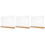 3Pièces Porte-Menu Transparent ABS Et Bois Support Stable Pour Table 6