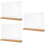 3Pièces Porte-Menu Transparent ABS Et Bois Support Stable Pour Table 8