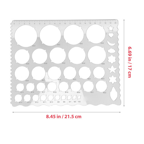 3Pièces Règles Quilling Réutilisables Plastique Pour Loisirs 1