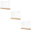 3Pièces Porte-Menu Transparent ABS Et Bois Support Stable Pour Table 10