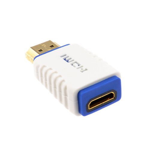 kenable PRO HDMI MINI C Socket to HDMI 2.0 Plug High Speed Adapter White 2