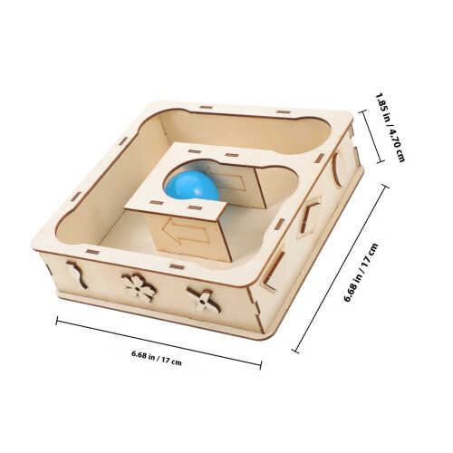 Accessoire Tunnel En Bois Pour Petits Animaux Multi-Fonction 1