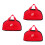 3Pièces Étui De Rangement Rouge Pour Pièces De Jeu D'échecs Go 3