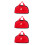 3Pièces Étui De Rangement Rouge Pour Pièces De Jeu D'échecs Go 6