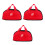 3Pièces Étui De Rangement Rouge Pour Pièces De Jeu D'échecs Go 8
