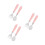 3Ensembles Couverts Bébé Acier Inoxydable Rose Fourchette 10