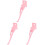 3Pièces Béquilles Métal Rose Usage Maison Rapide 4
