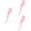 3Pièces Béquilles Métal Rose Usage Maison Rapide 8