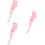 3Pièces Béquilles Métal Rose Usage Maison Rapide 9