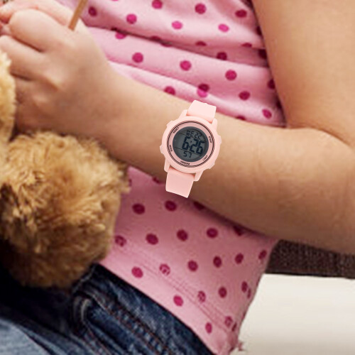 5Pièces Numériques Enfants Rose Étanche Date Cadeau 2