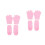4Paires Et Gel Hydratants Roses Pour 3