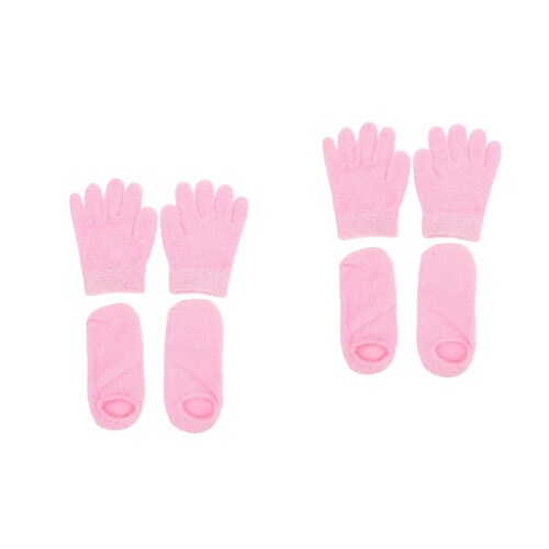 4Paires Et Gel Hydratants Roses Pour 2