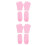 4Paires Et Gel Hydratants Roses Pour 4