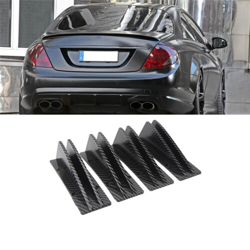 4PCS Car Rear Lower Spoiler Sporty Universal Rear Bumper Chassis Diffuser Lip Wing Splitter 1
