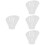 4Pièces Bols Lotus Clair Service Salade Dessert 5
