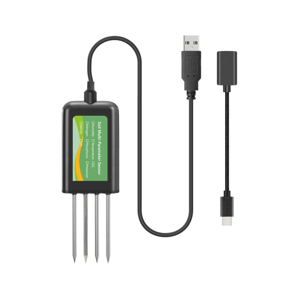 8In One Soil Sensor For Agriculture Ph Ec Moisture Npk Tester Usb Soil Meter For Precision Farming Salinity Tester 6033169697983
