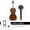 3Ensembles Violon Ébène Bois Durables Aspect Élégant 6