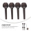 3Ensembles Violon Ébène Bois Durables Aspect Élégant 7