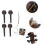 3Ensembles Violon Ébène Bois Durables Aspect Élégant 8