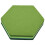 25Pcs Hexagon  Board Hexagonal  Wall Sticker Multifunction 3D Decorative Home Message Board Green Series 5