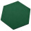 25Pcs Hexagon  Board Hexagonal  Wall Sticker Multifunction 3D Decorative Home Message Board Green Series 7