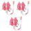 3Pièces Anti- Rose Harnais Confortable Réglable 6