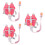 3Pièces Anti- Rose Harnais Confortable Réglable 9