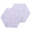 10Pcs Hexagon  Board Hexagonal  Wall Sticker Multifunction 3D Decorative Home Message Board Gray Yellow Series 7