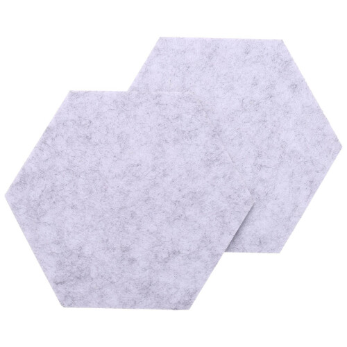 10Pcs Hexagon  Board Hexagonal  Wall Sticker Multifunction 3D Decorative Home Message Board Gray Yellow Series 2