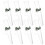 24Pièces Tubes Floraux Transparants Pour Usage Boutures 11