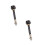2Pièces Pickup Instrument Percussion Métal Noir Robuste 9