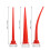 12Pièces Embouts De Mastic En Caoutchouc Rouge Kit Extensions Maison 3